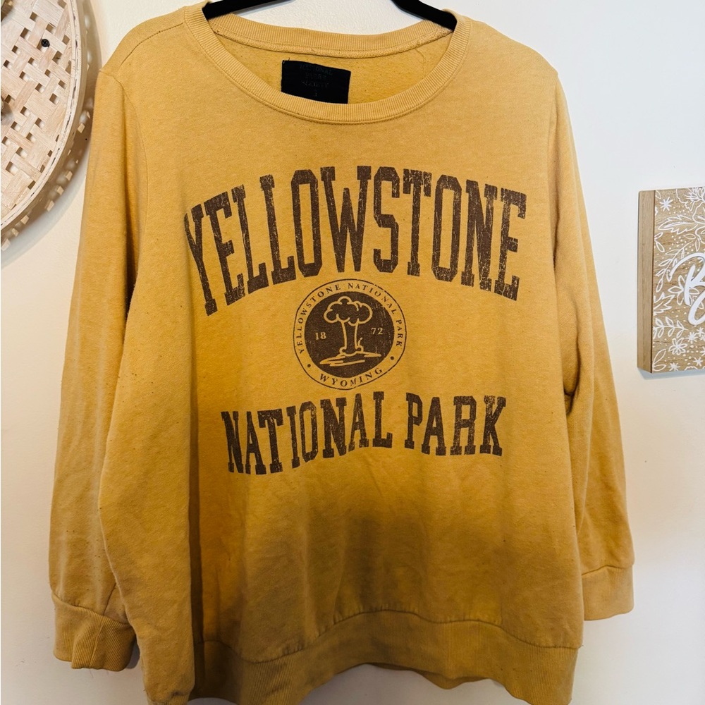 Parks Project Yellowstone National Park Mustard Sweater